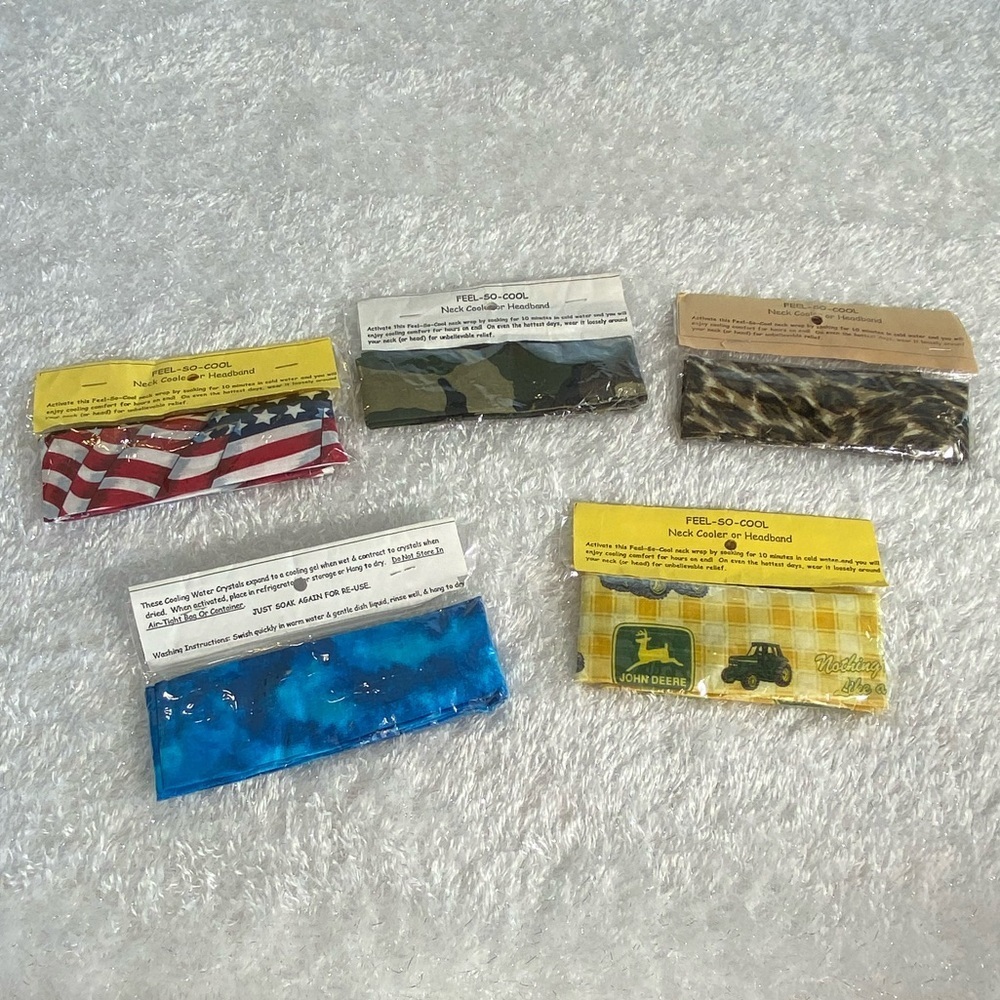 Neck Coolers Lot/5 Handmade Feel-So-Cool — Neck Cooler or Headband - Picture 5 of 12